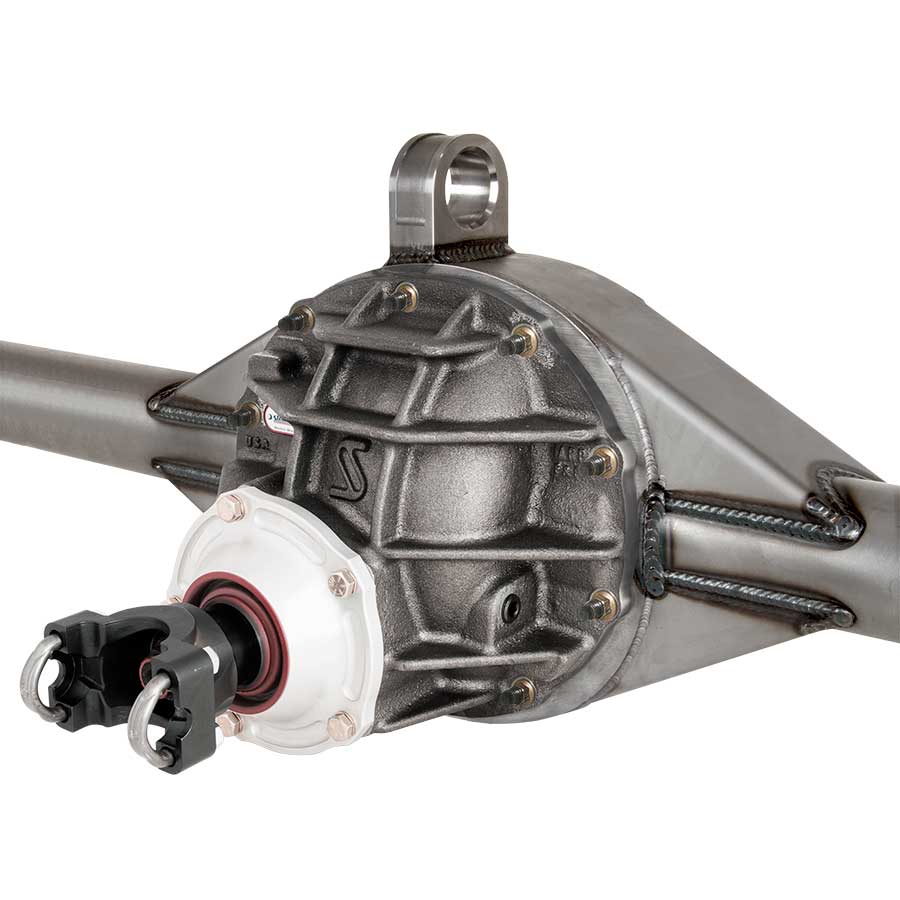 Complete Ford 9" Rear End Assembly - SAMPLE ONLY | Pro Iron Center Section With Spool & Standard Gear | Hy-Tuf Race Axles, and 2005-2014 Mustang Housing