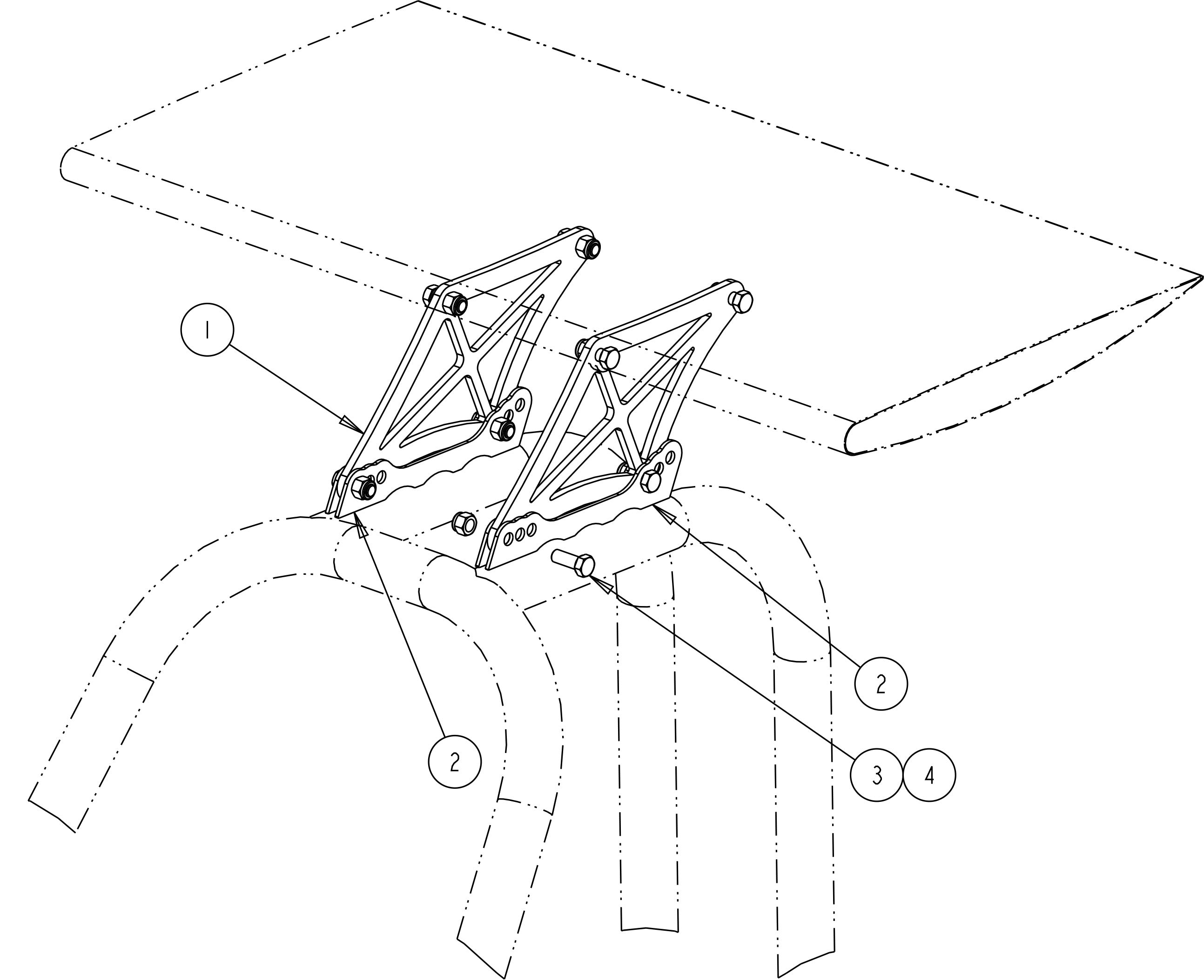 Altered Wing Mount Kit - Aluminum Plate