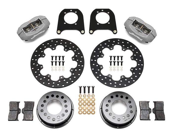 Wilwood Forged Dynalite Rear Drag Brake Kit Chevy 12 Bolt C-Clip Eliminator - Rear Kit