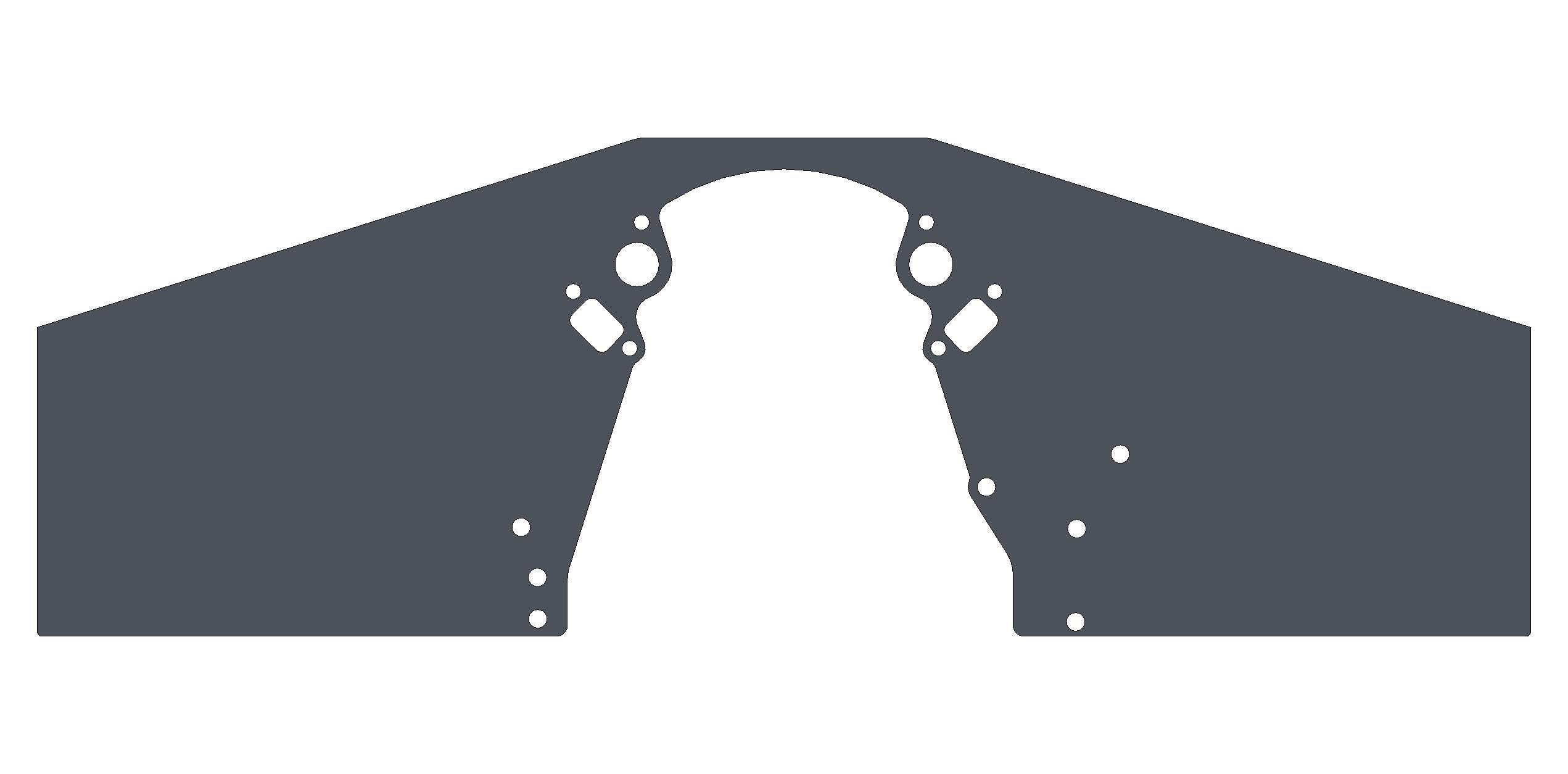 GM LS Series Front Motor Plate 1 Piece