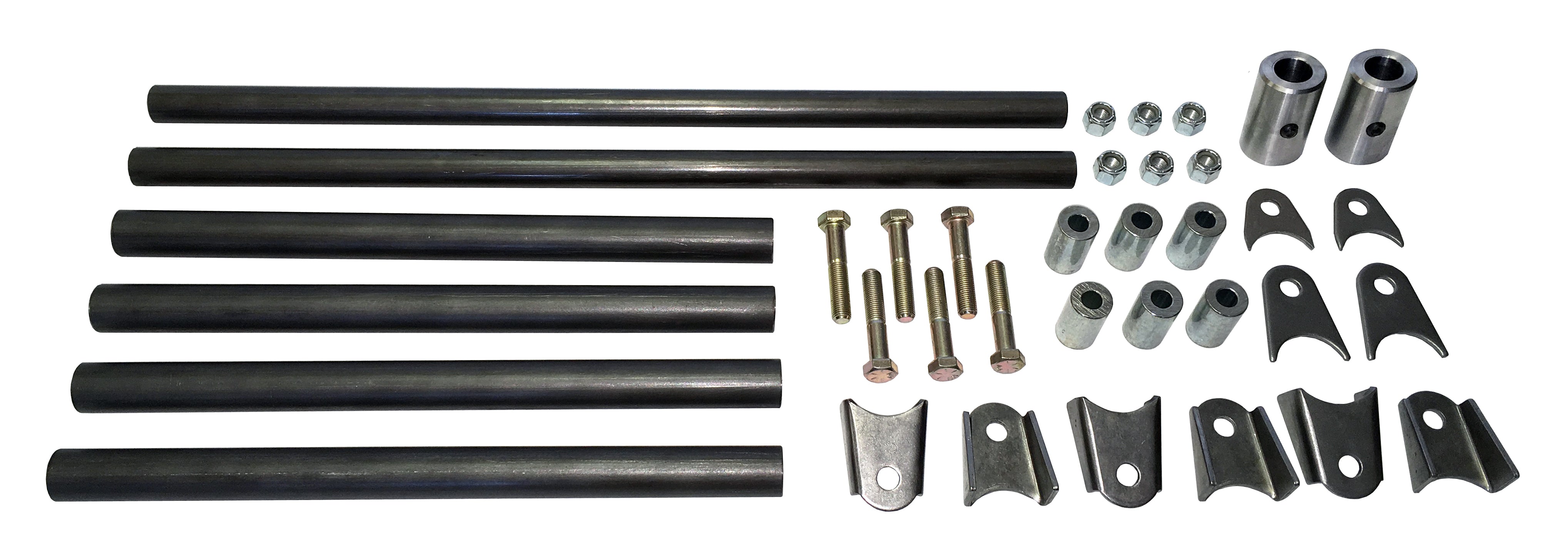 Dragster Bolt-on Front A-Arm Kit, Short King Pin Boss