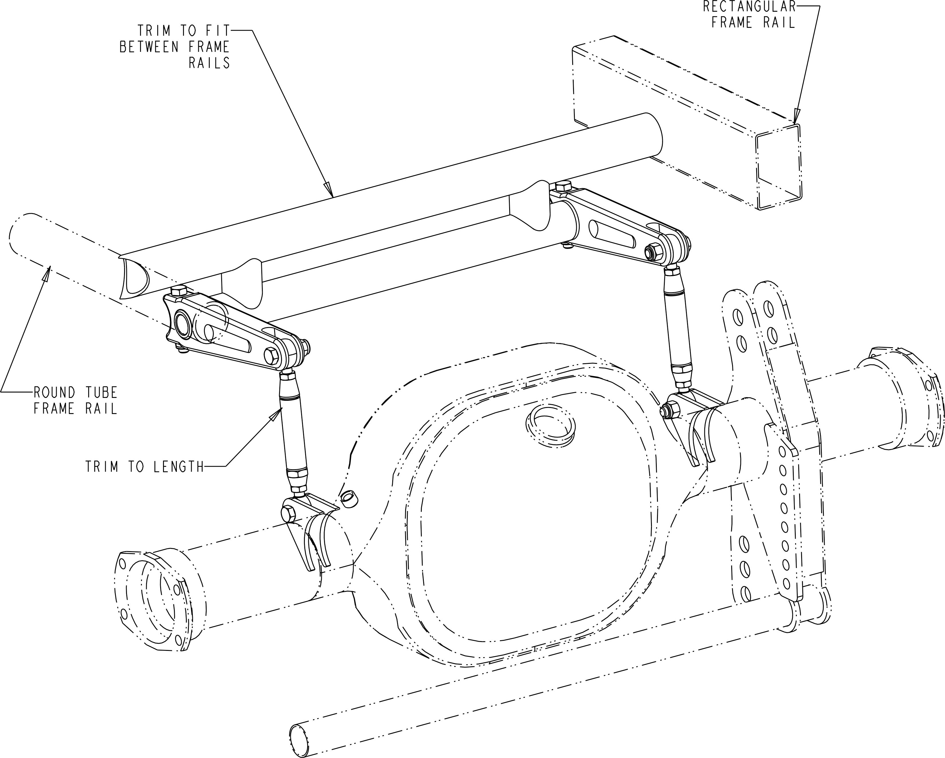 21" Anti-Roll Bar Kit 1 1/8" Diameter