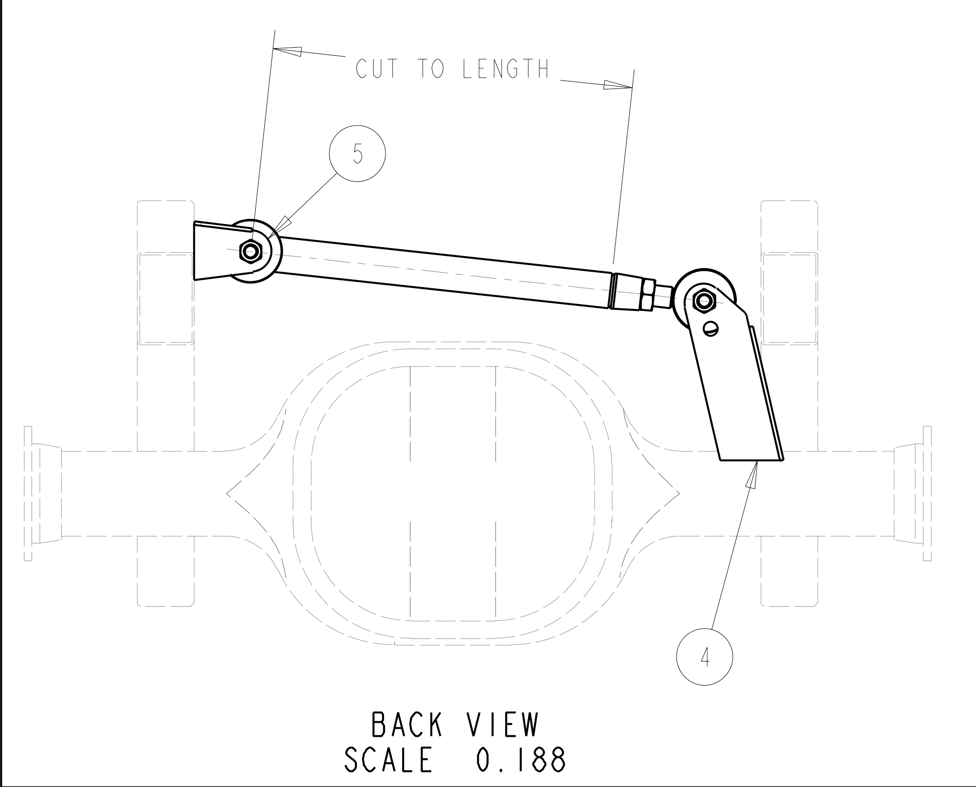 Adjustable Street Rod Panhard Bar Kit