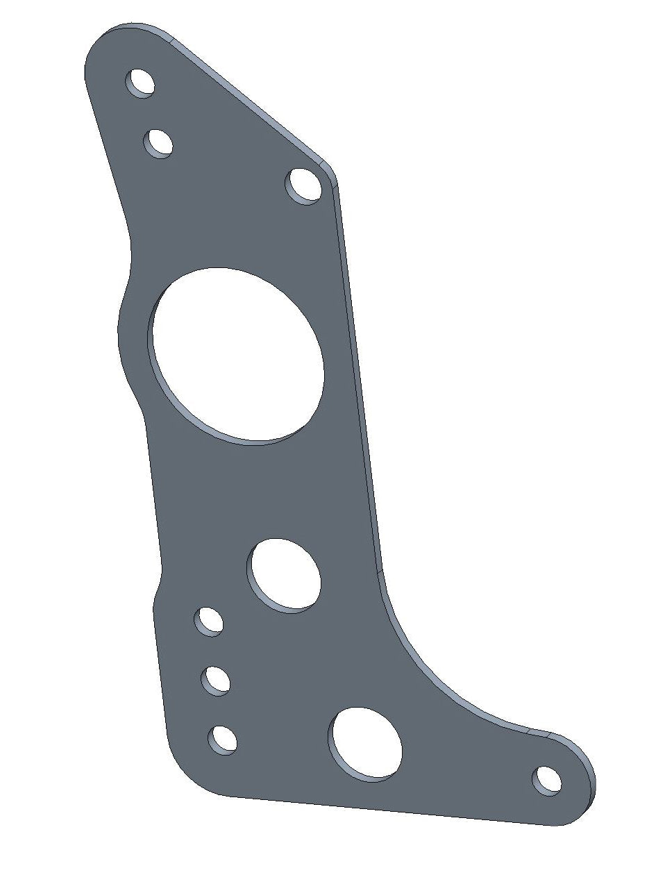 Pro 500 4-Link Housing Bracket Mild Steel With Wheelie Bar Mount