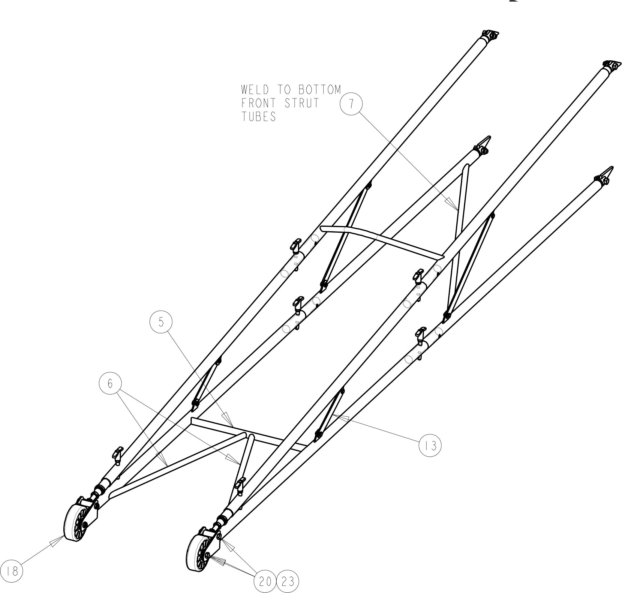 100" Dual Wheel Wheelie Bar Kit