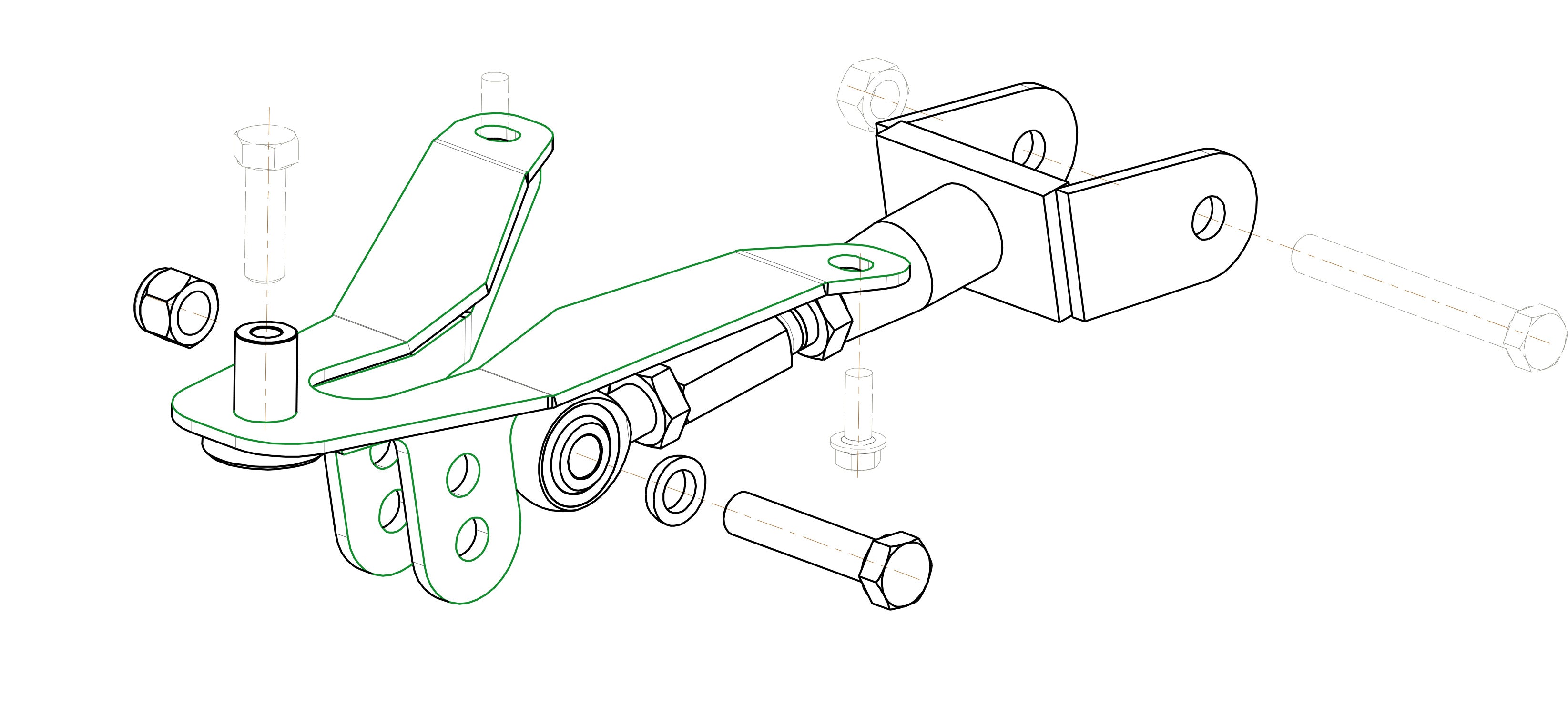 2005-2011 Ford Mustang Adjustable Drag Race Upper Control Arm