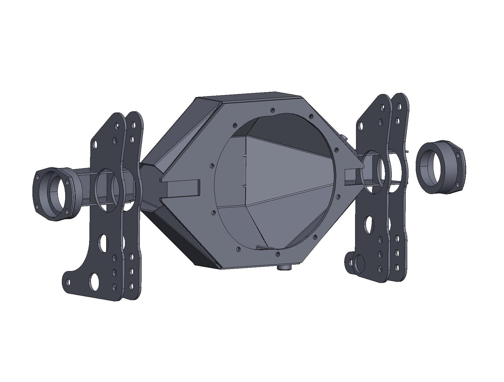 Fabricated 9" Ford Chromoly Housing With Brackets, Housing Ends & Back Brace