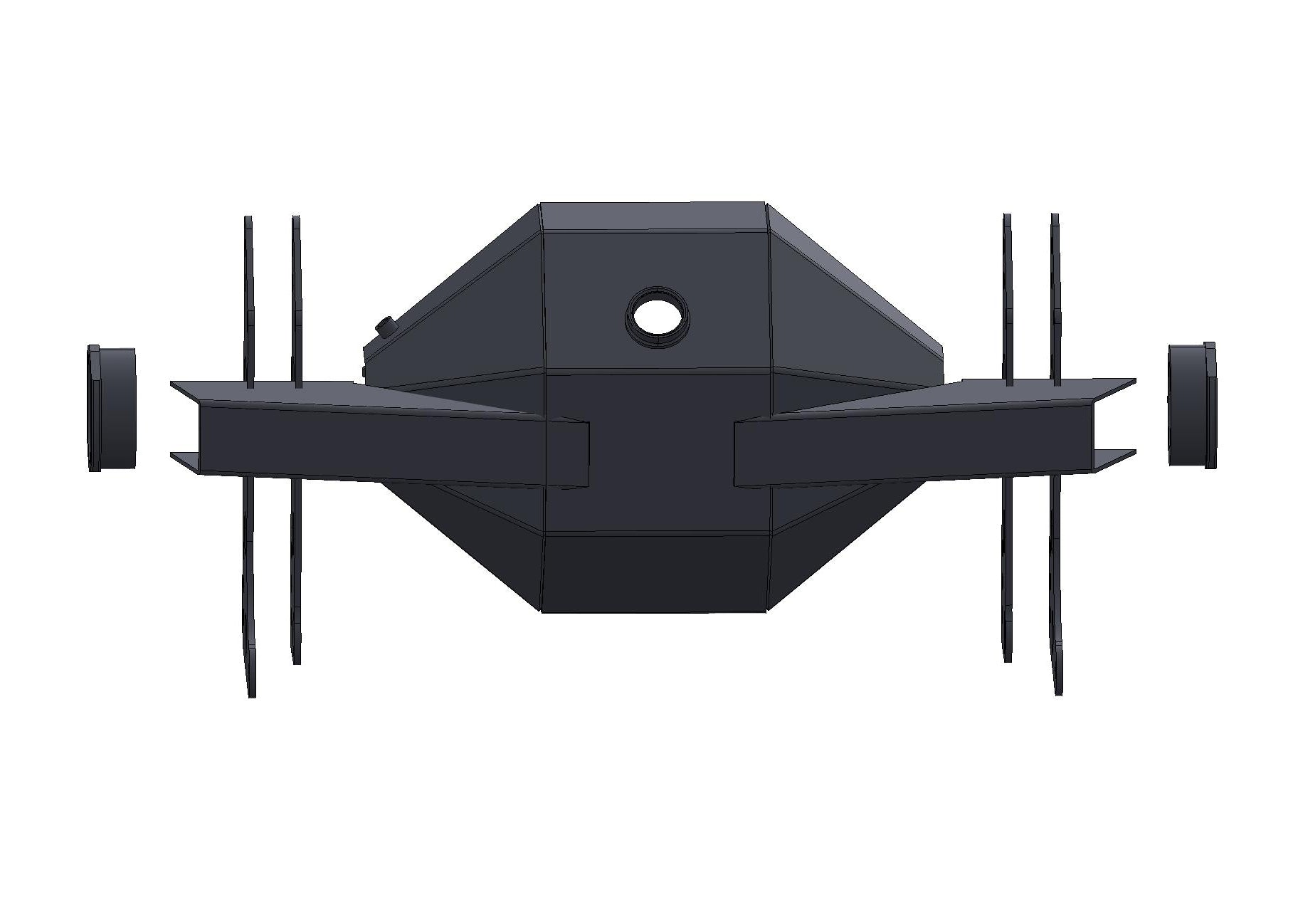 Fabricated 9" Ford Mild Steel Housing With Brackets, Housing Ends & Back Brace