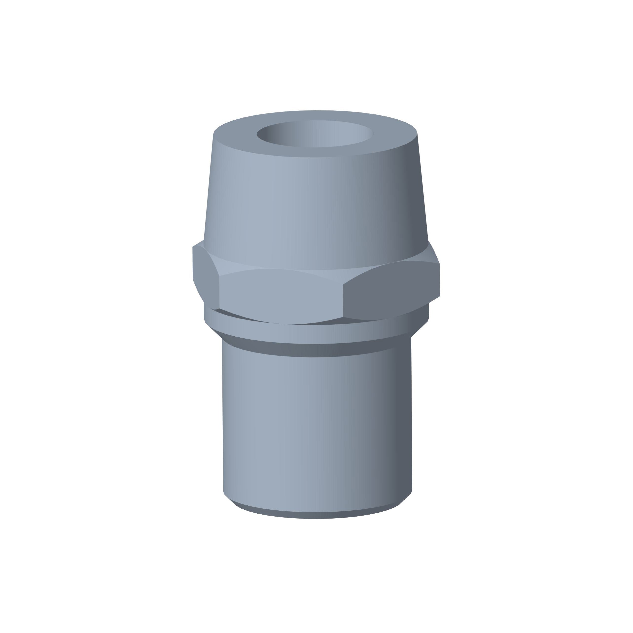 7/16" LH Threaded Tube End for 3/4" X .058 Wall Tubing