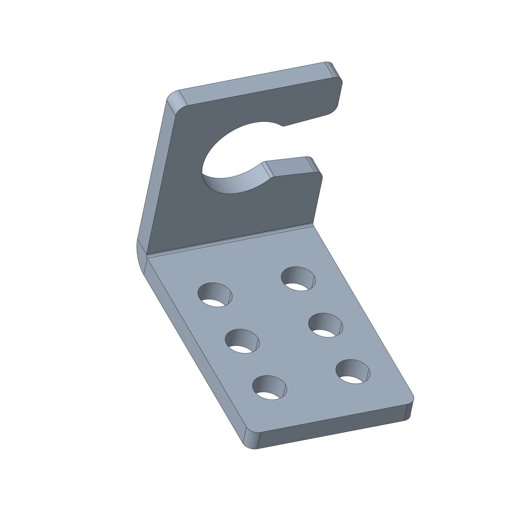 Throttle Cable Mounting Clip - Early GM, Round