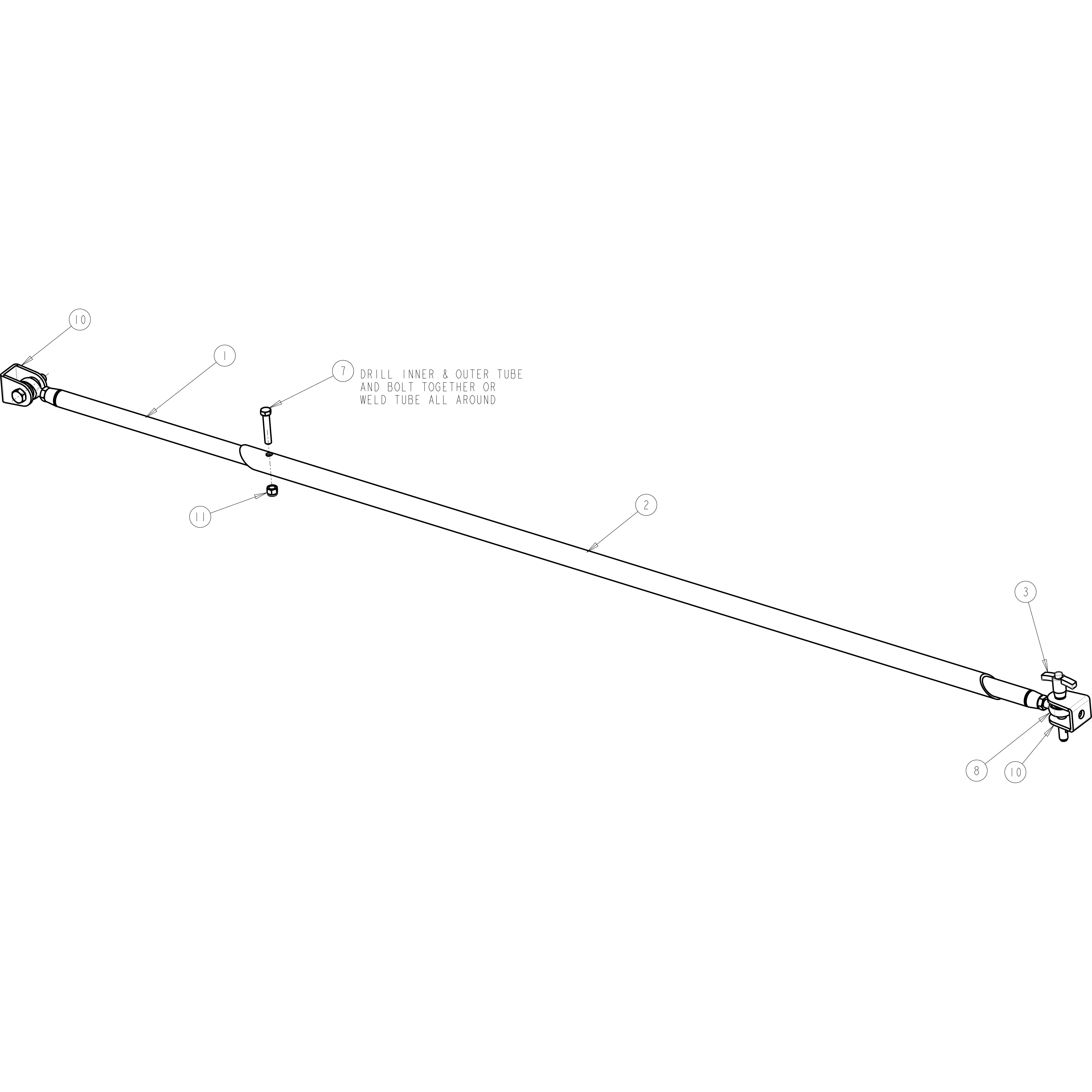 Door Car Push Bar Kit