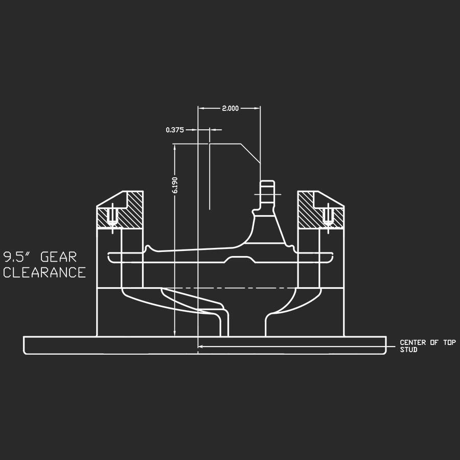 Strange Ultra Case and Support Package 3.812? Bore Case & Tapered Bearing Support With Installation Kit For 9? or 9 1/2? 35 Spline Pro Gears