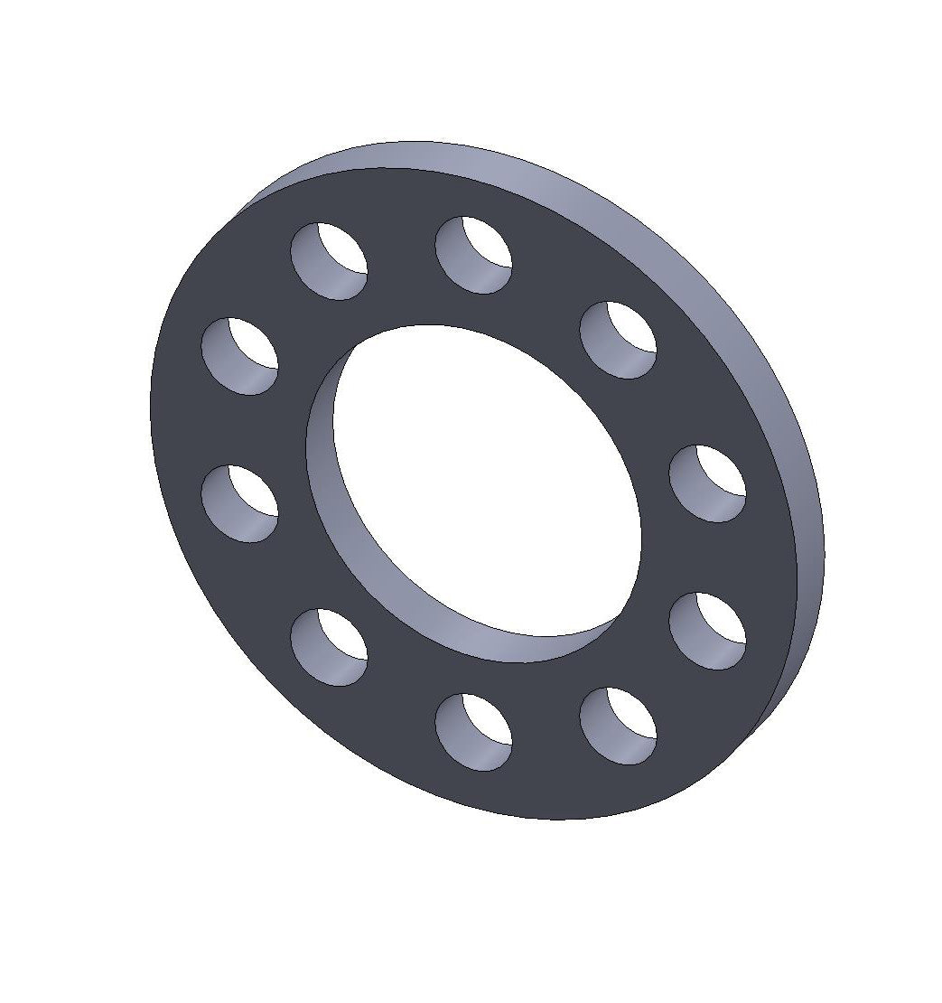 Wheel Spacers, 1/4" Thick, 1/2" Studs, 5" & 5-1/2" Bolt Circle