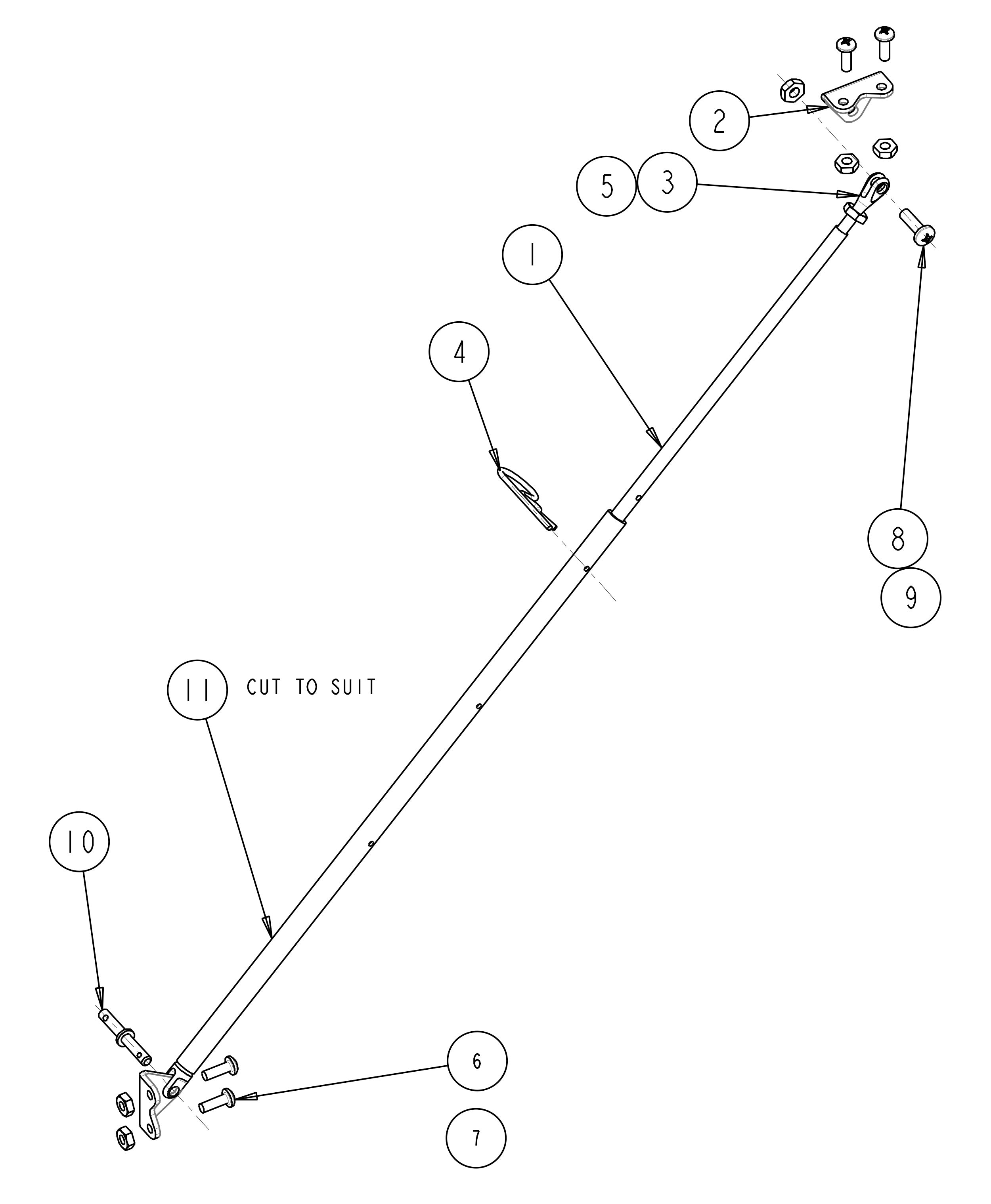 Spoiler Support Rod 95-702