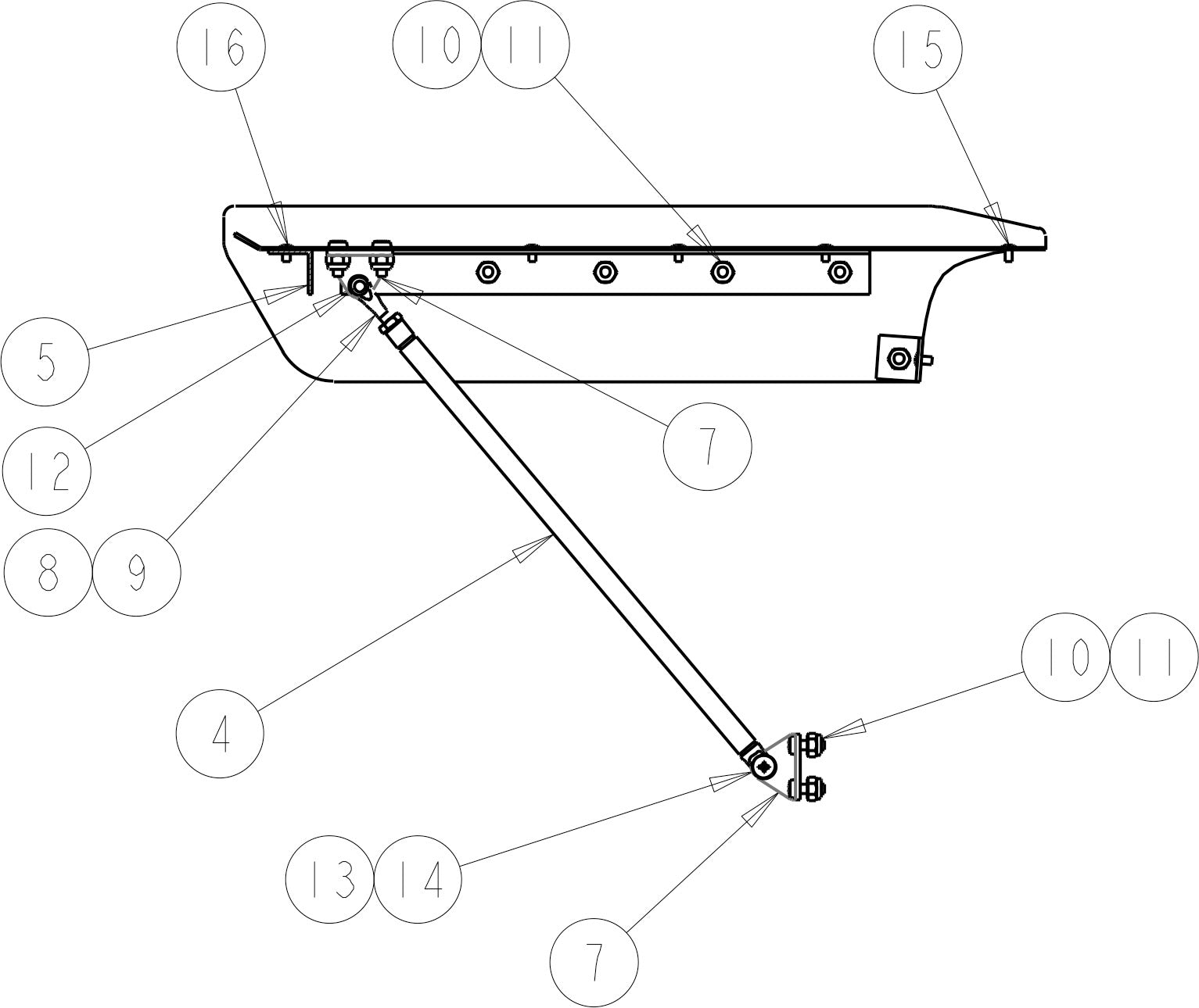 1994-2004 Chevrolet S10 Pickup Rear Spoiler Kit 95-705