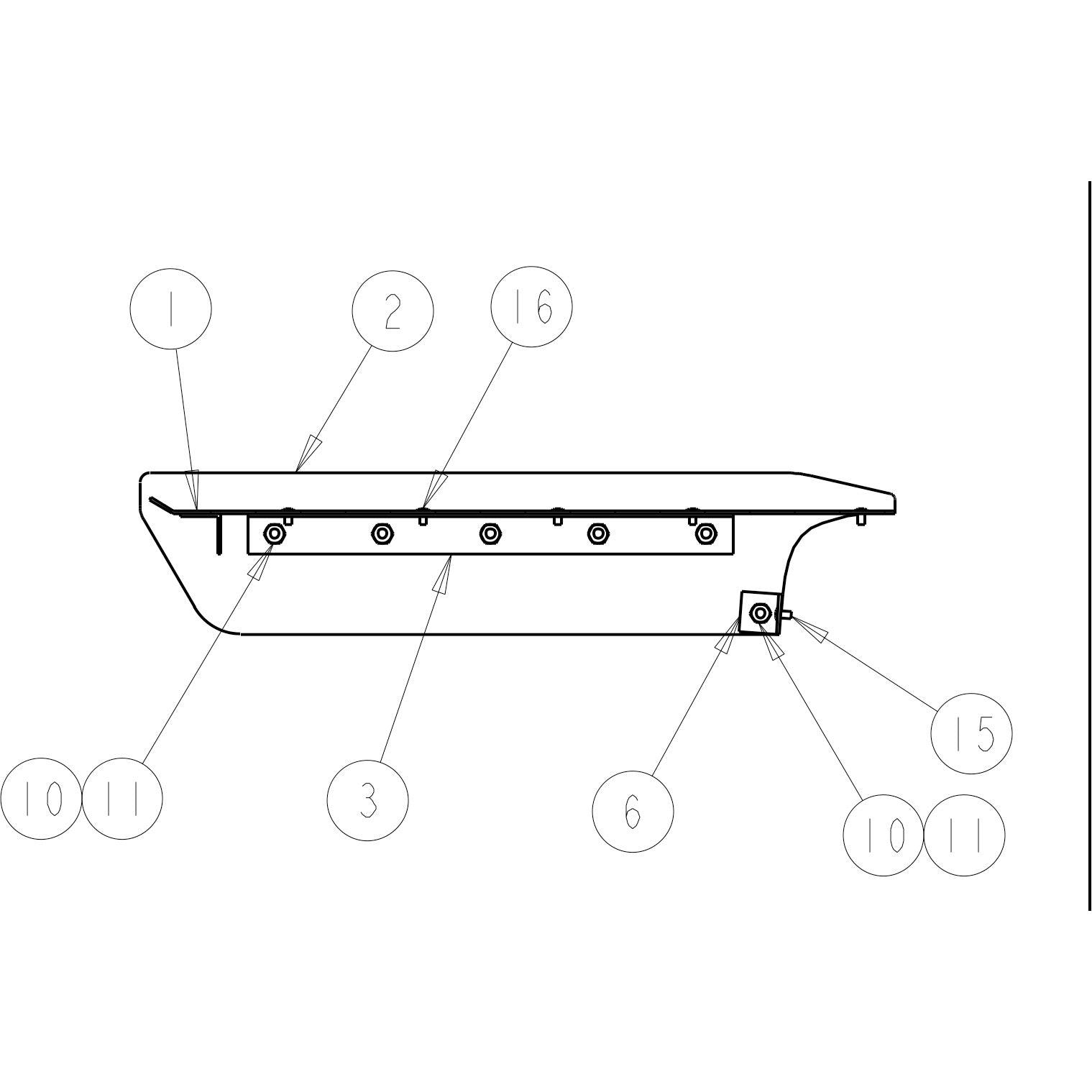 1994-2004 Chevrolet S10 Pickup Rear Spoiler Kit 95-705