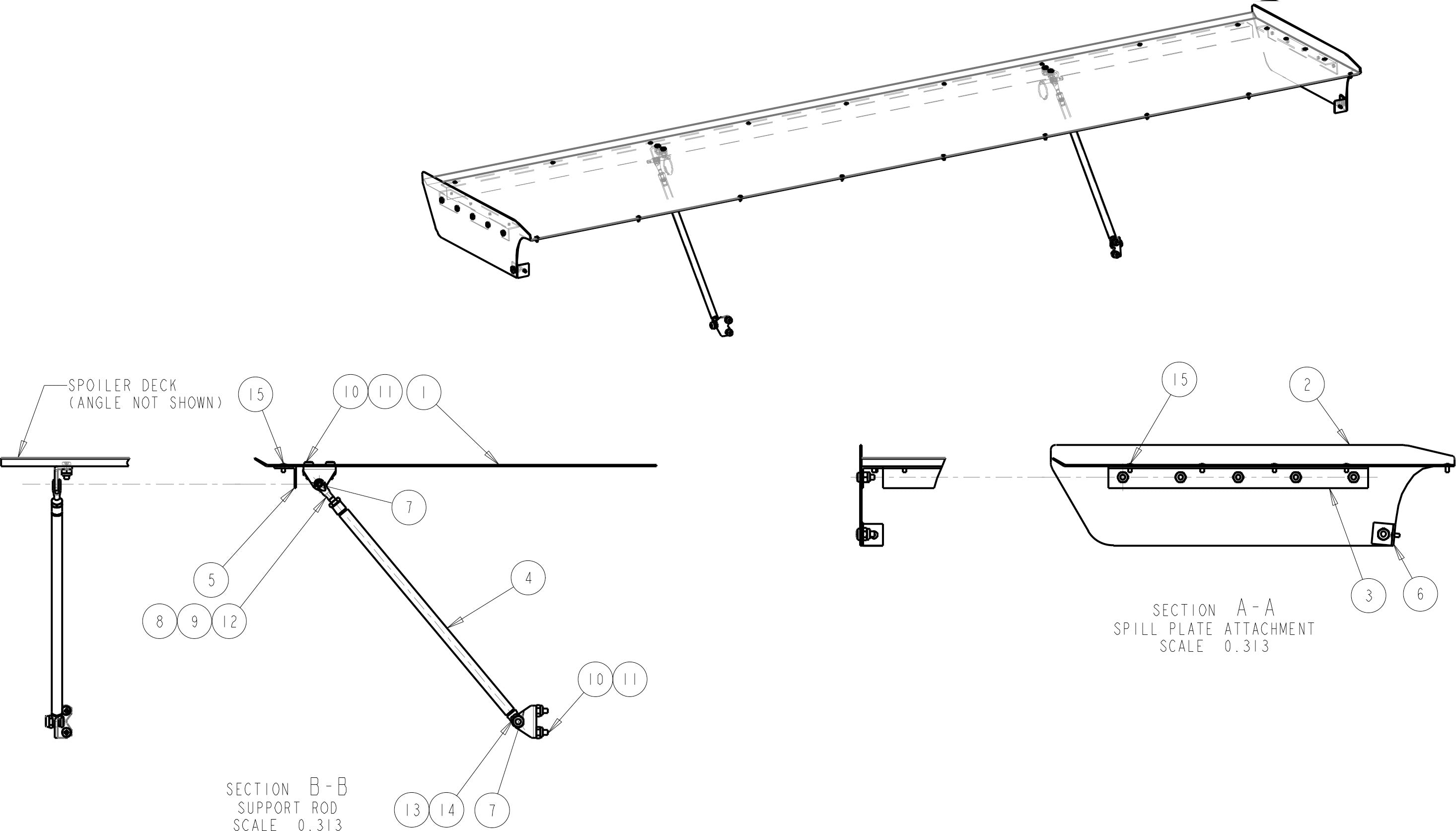 1982-1993 Chevrolet S10 Pickup Rear Spoiler Kit 95-708