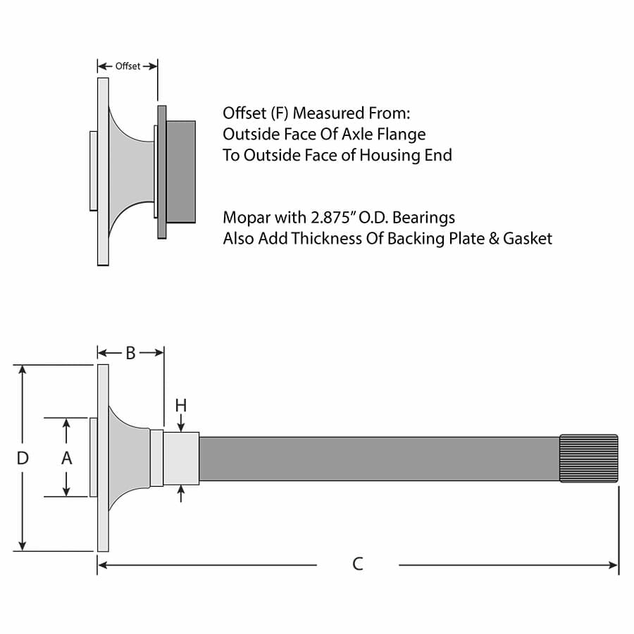 Strange Pro Series Dual Rear Brake Kit | For Mopar Housing Ends – Includes Bearings | 1 Pc Rotors, 4 Piston Calipers & DTC-30 Semi Metallic Pads