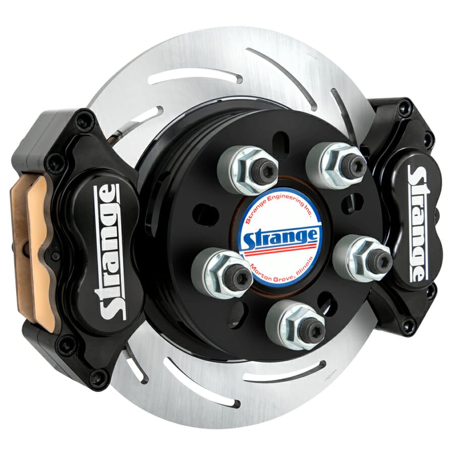 Pro II Stainless Dynamic Drive Mount Dual Rear Brake Kit | For 1957-1964 Oldsmobile Housing Ends | Pro Series 2S Rotors, 4 Piston Billet Evolution 4 Calipers | & DTC-30 Semi Metallic Pads