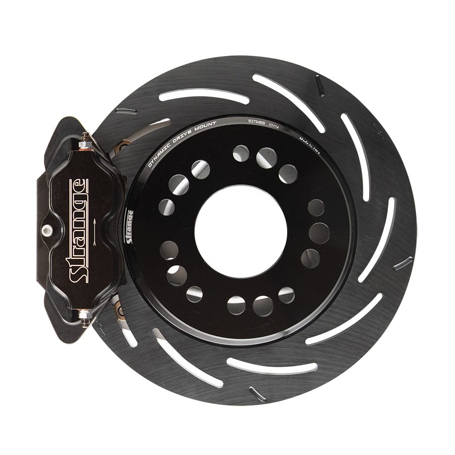 Strange Pro II Rear Brake Kit | ’97-’13 Corvette & ’10-’15 Camaro | 2 Pc Rotors, 4 Piston Calipers & DTC-30 Semi Metallic Pads