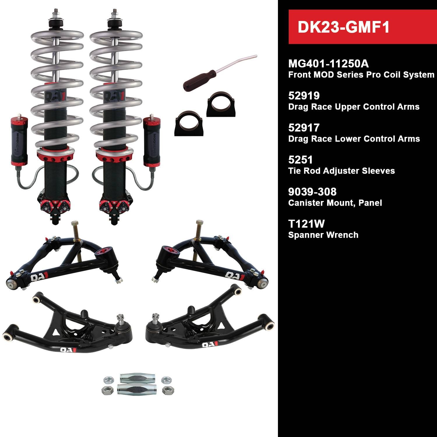 QA1 Drag Racing Suspension Kit Level 3 DK23-GMF1 1967-1969 GM F-Body