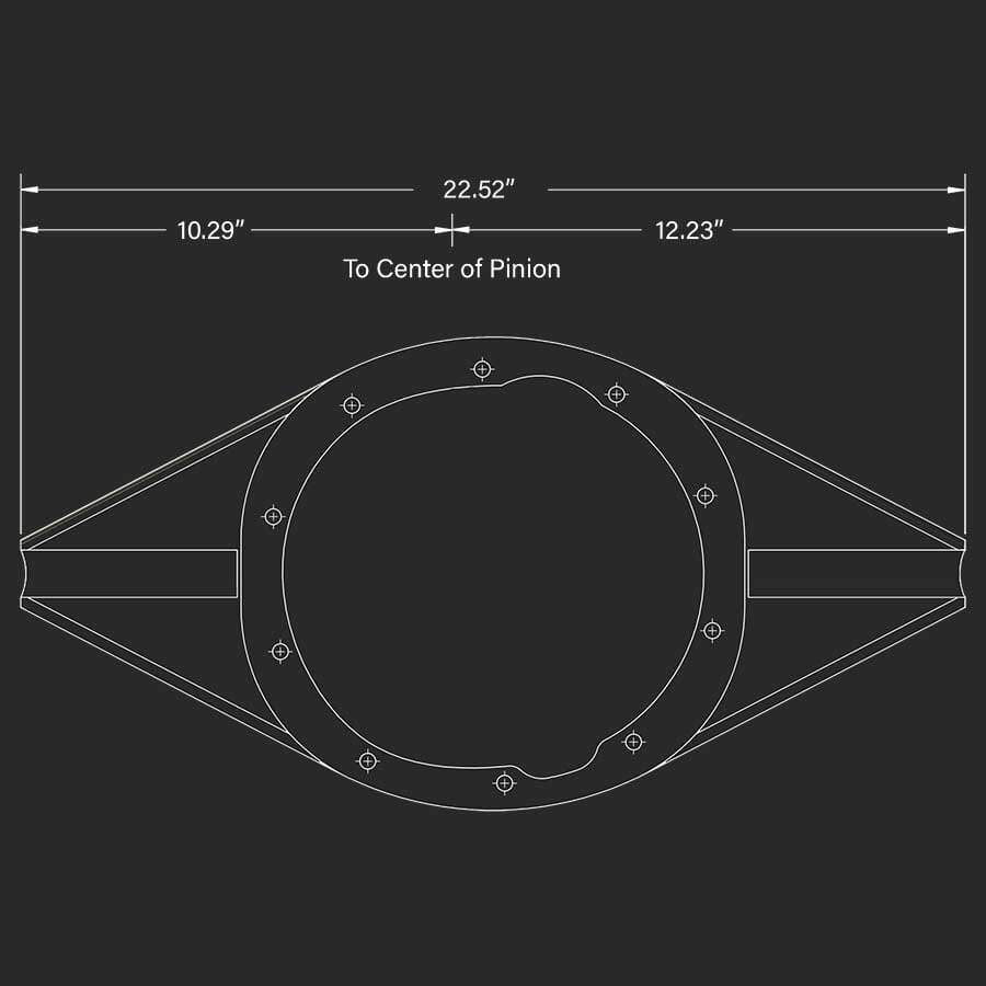9? Ford Housing Center For Use With 3 1/4? OD Tubing