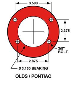Wilwood Forged Dynalite Pro Series Rear Brake Kit 1958-1964 Olds/Pontiac Housing Ends