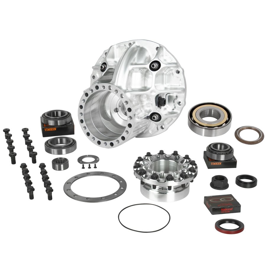 P5381LB-10-3.812" Billet Case and Support Package With Taper / Ball Bearing Pinion Support For 10" Development 35 Spline Pro Gears