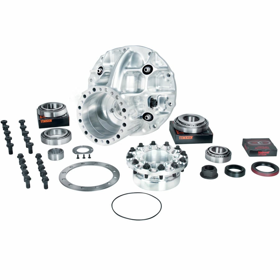 P5381LT-10-3.812" Billet Case and Support Package With Tapered Bearing Pinion Support For 10" Development 35 Spline Pro Gears