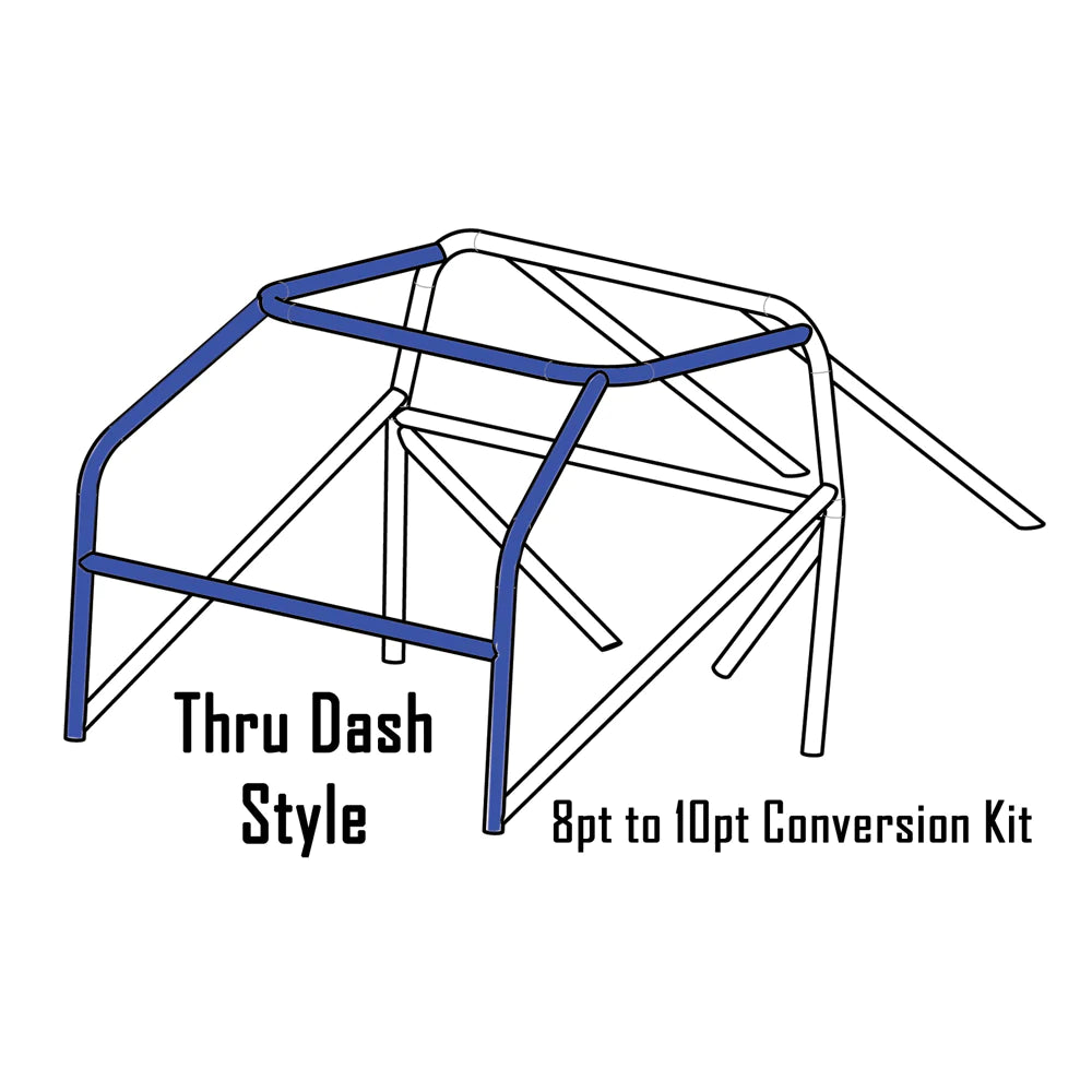 1966-1967 Ford Fairlane & Comet 10 Point Roll Cage Conversion CM