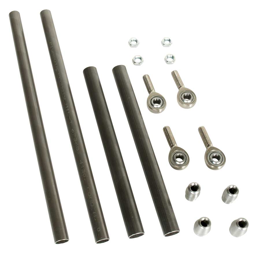 S3421-Lower Control Arm Tube Kit For Strange Aluminum Struts - 1/2" ID Rod Ends