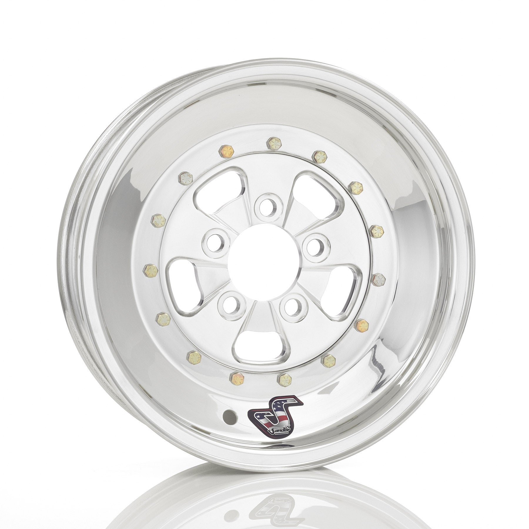 Sander Engineering 750 Series 15" x 4" Bolt On Front Wheel 4.5" Bolt Circle