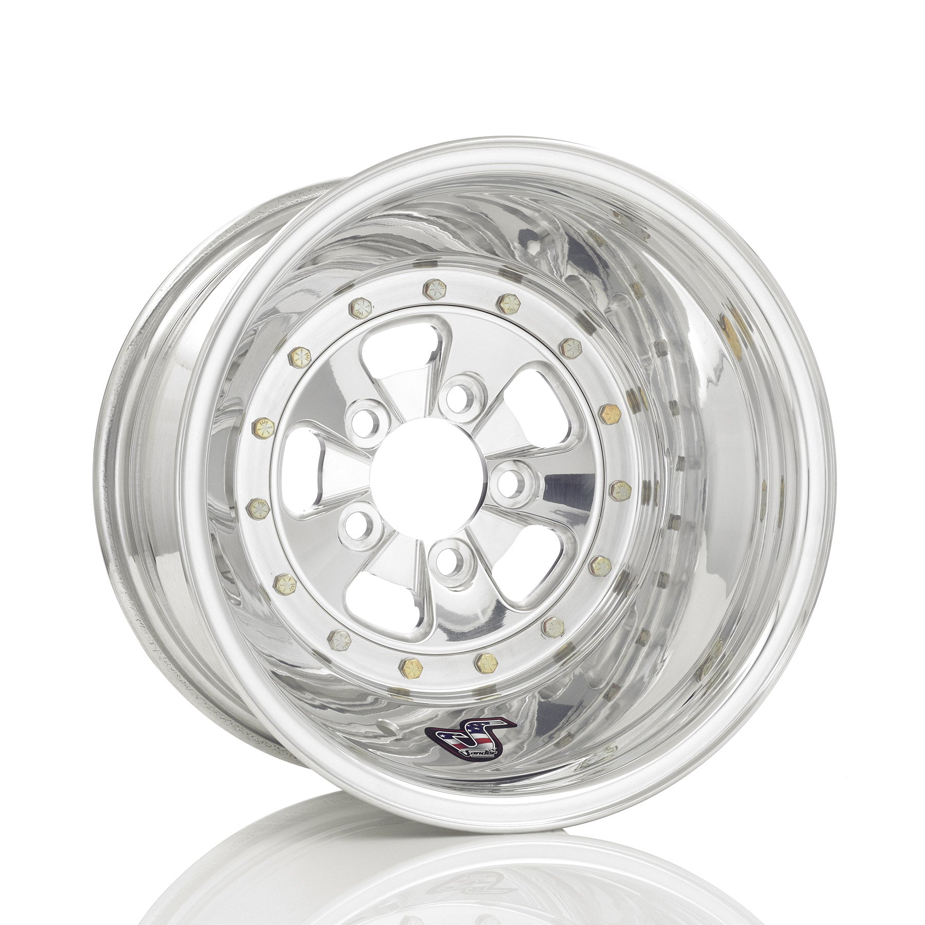 Sander Engineering 750 Series 15" x 12" Rear Drag Wheel 4" back space 4-1/2" bolt circle