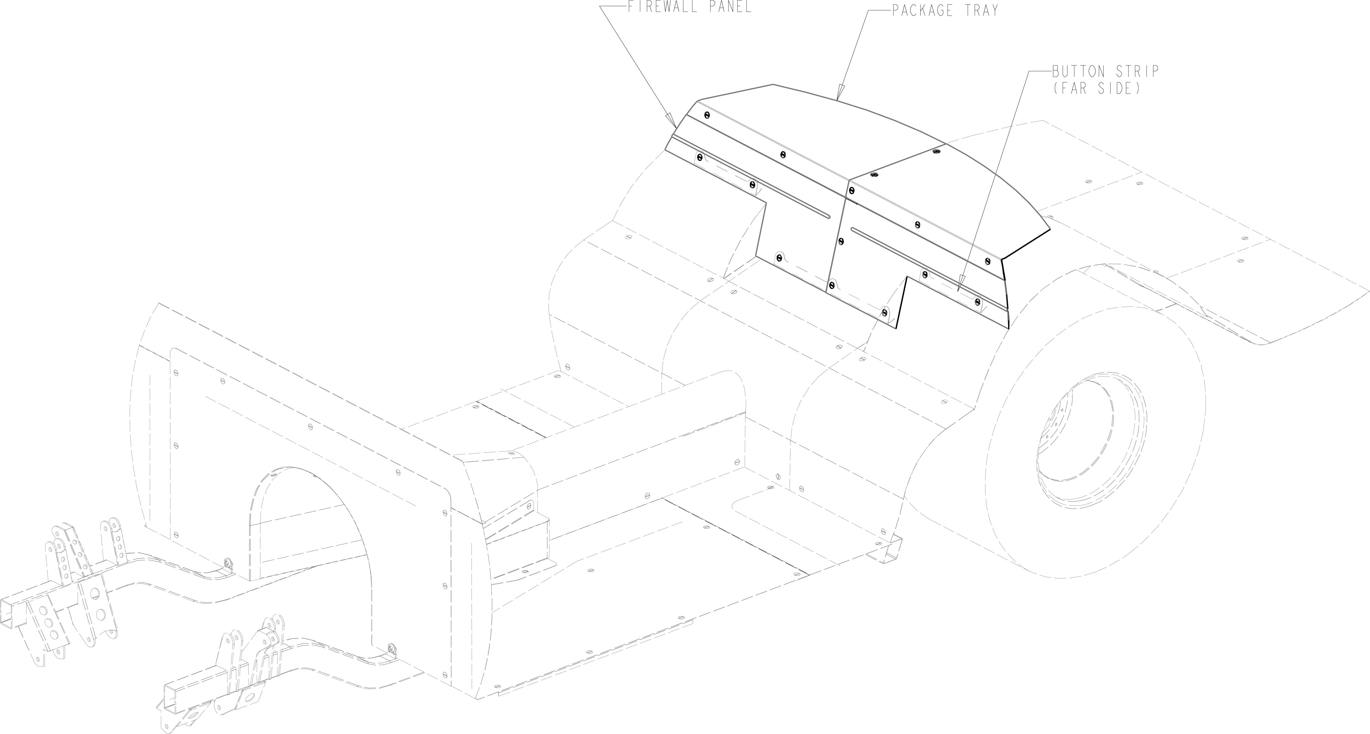 Rear Firewall Mounting Button Kit
