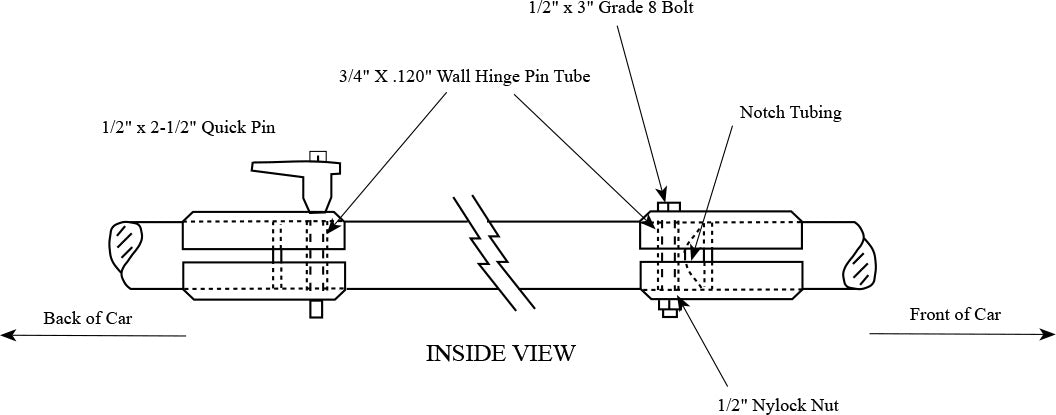 Swing Out Side Bar Kit- Pair