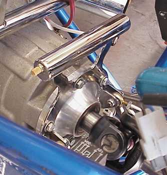 Trans. Limiter with Built-In Recovery Tank Handle for ‘Universal’ 4-Link Dragster.