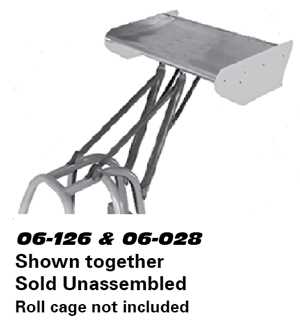 Altered Streamline Wing Mount Kit 18" Above Roll Cage