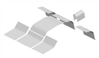 Steel Rear Floor Kit for S&W Universal Rear Ladder Bar Frame kit