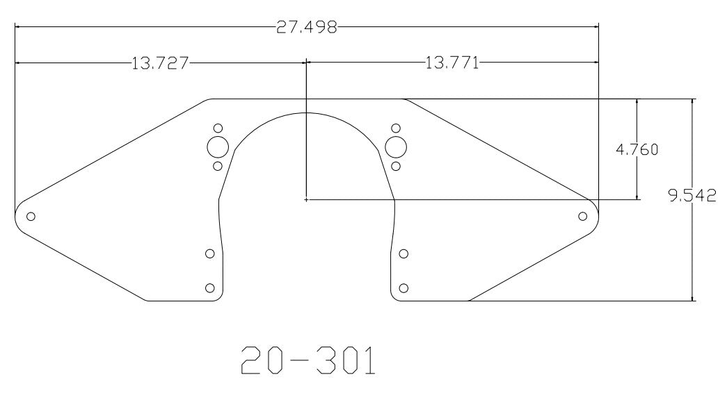 1967-1969 Chevrolet Camaro & 1968-1978 Chevrolet Nova SBC Front Motor Plate