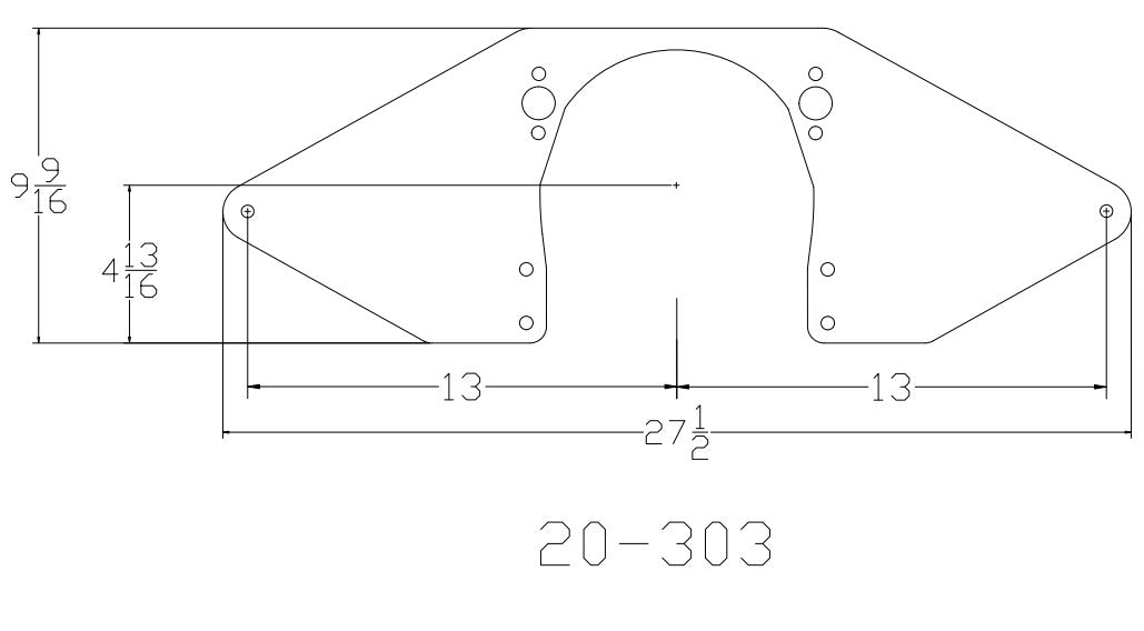 70-81 Camaro Fitted Motor Plate Small Block Chevy