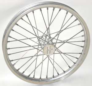 117" Wire Spoke Wheels-Pair (Polished)