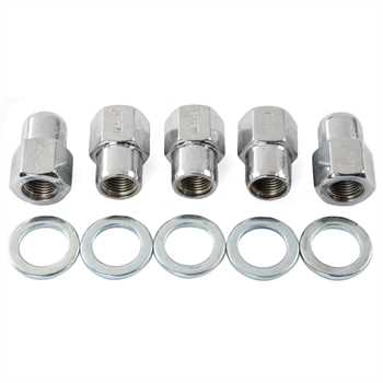 Lug Nuts 1/2” Right Hand Open End With Centered Washers