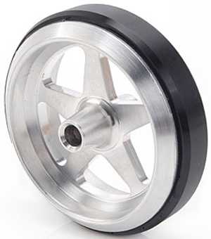 Wheelie Bar Wheel Billet Star Style 3/8 Hole with Bearing