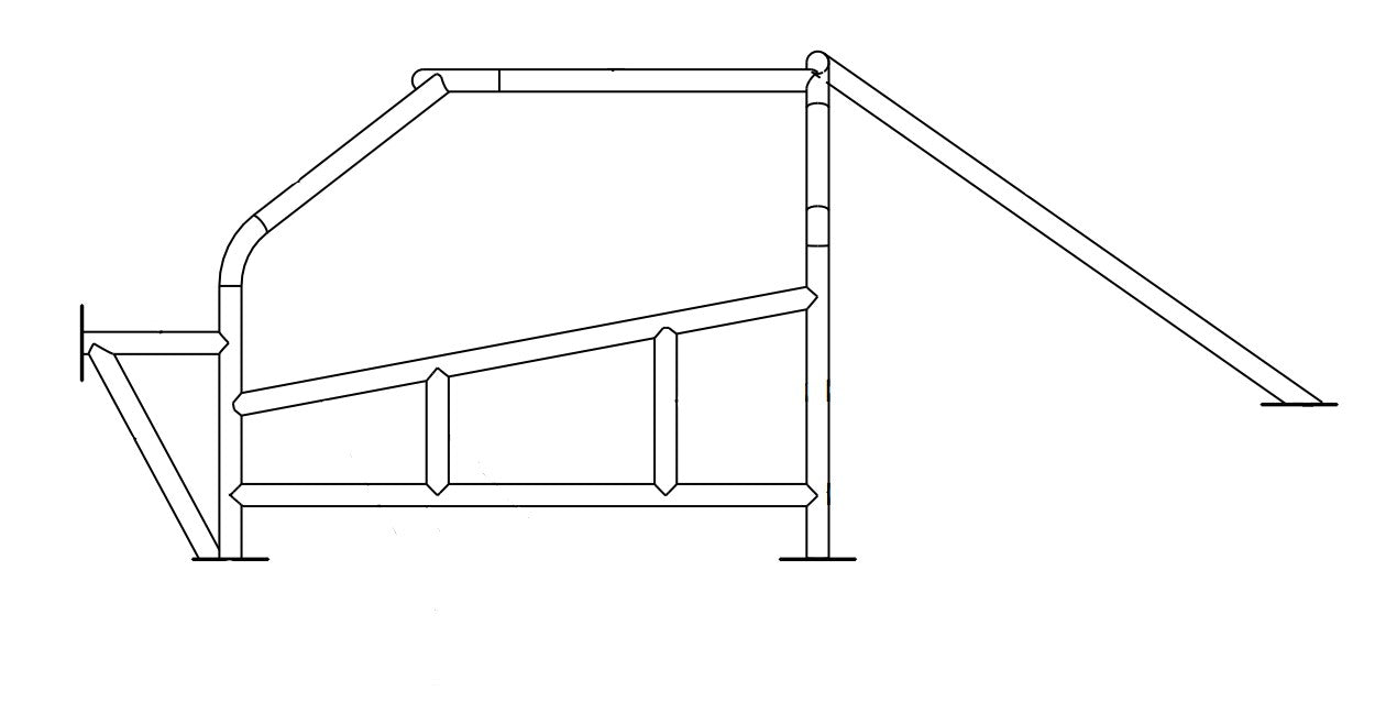 Drift Car Roll Cage 1-3/4" x .120 DOM Mild Steel to Customer Specifications
