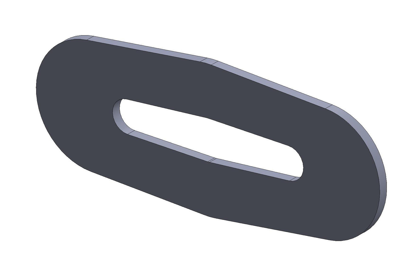 Chassis Scab - 1/4" X 1-1/4" Slot