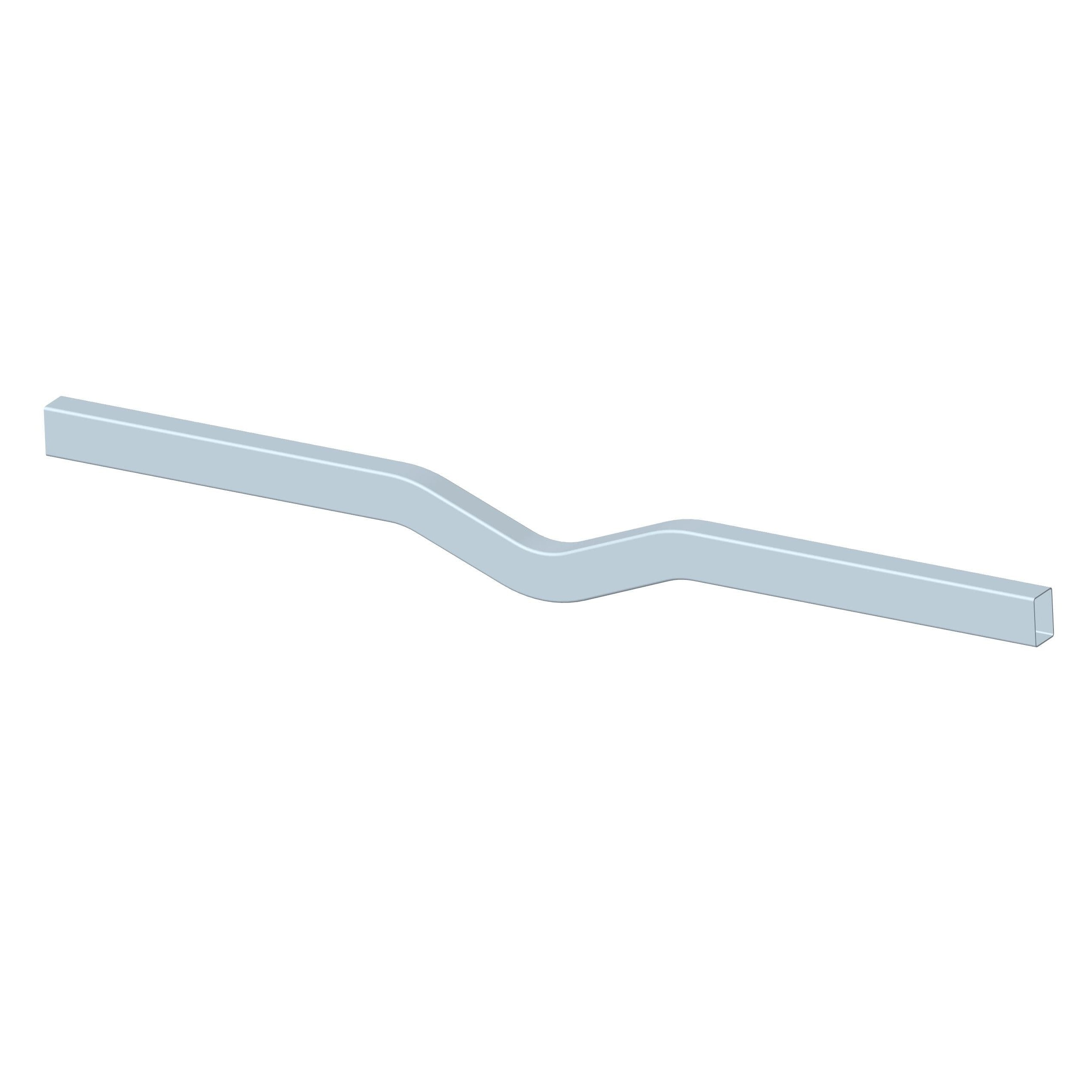 2" x 3" x .083" Mild Steel Crossmember 3" Drop