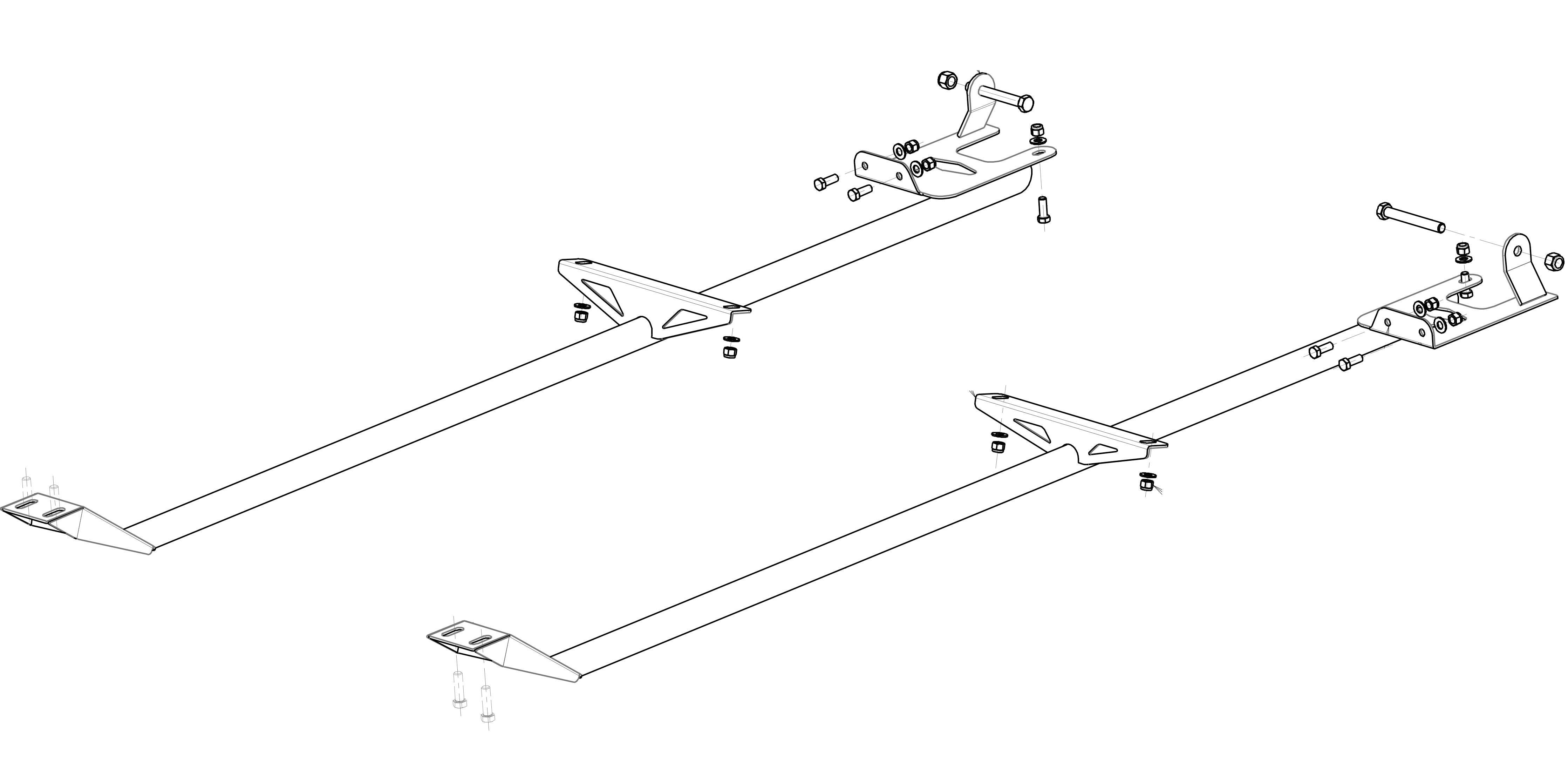 1979-1993 Ford Mustang Bolt-on Competition Rear Suspension Package