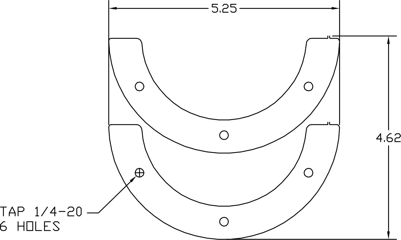 Fuel Cell Cap Reinforcing Ring, 6 Hole