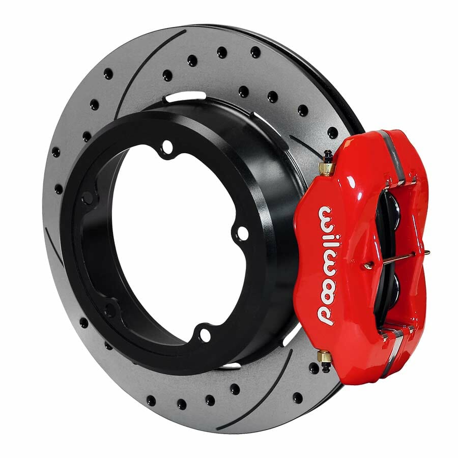 B2711WCR-Strange / Wilwood Pro Touring Brake Kit  With 12.19" Rotors &amp; Red Four Piston Calipers