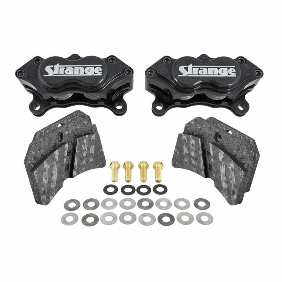 Strange Pro Carbon Rear Brake Kit | For 5″ Bolt Circle Using 5/8″ Studs | Fits 3.150″ Symmetrical Housing Ends